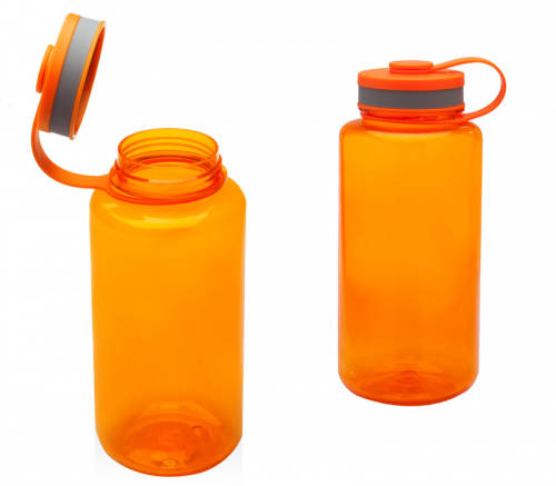 Wide-Mouth Plastic Water Bottle, 38 oz.