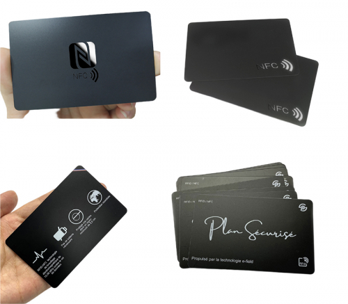 Waterproof Printable Plastic Smart NFC Card - Black