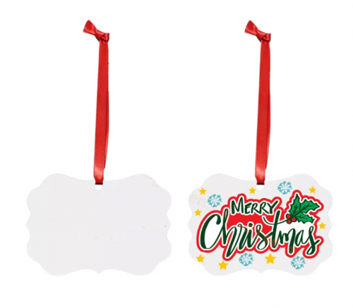 Frame Aluminum Double-Sided Christmas Ornament