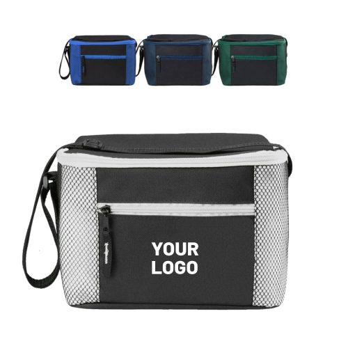 Insulated Zipper Lunch Bag with Strap