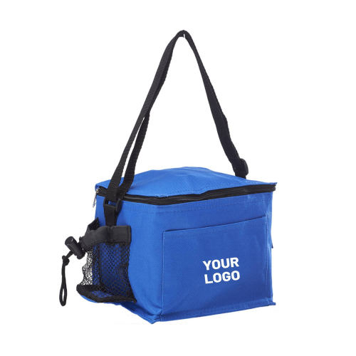 Top Zipper Insulated Lunch Bag with Mesh Pocket