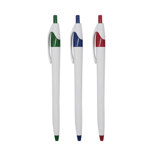 White Corporate Click Dart Pen