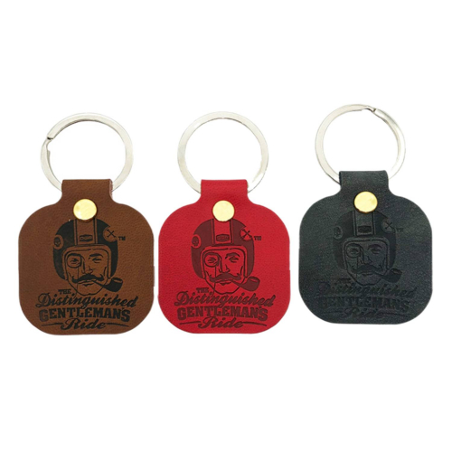 PU Leather Square Keychain