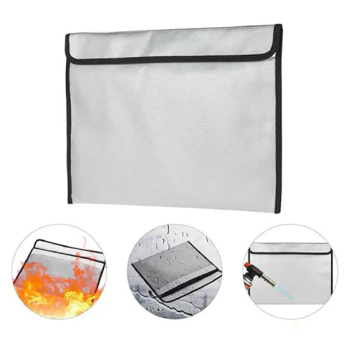 Fireproof and Waterproof Zipper Document Bag