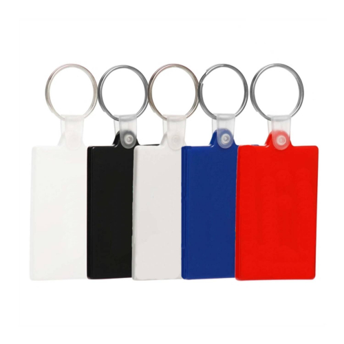 Rectangle Soft Plastic Keychain