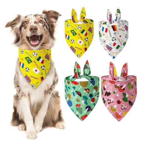 Triangle Hemmed Polyester Pet Bandana