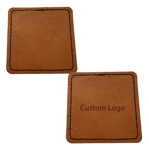 Square Shape Leatherette Patch