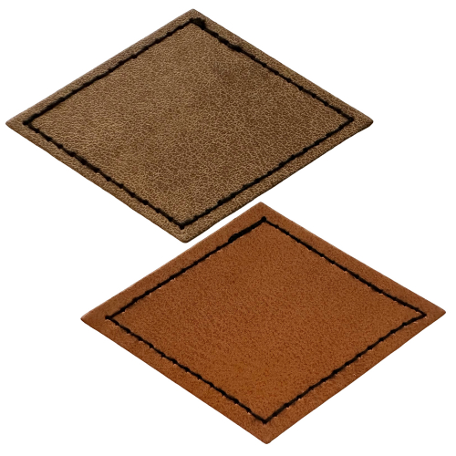 Diamond Shape Leatherette Patch