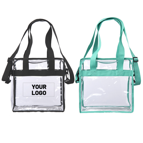 Transparent Tote Bag with Zipper