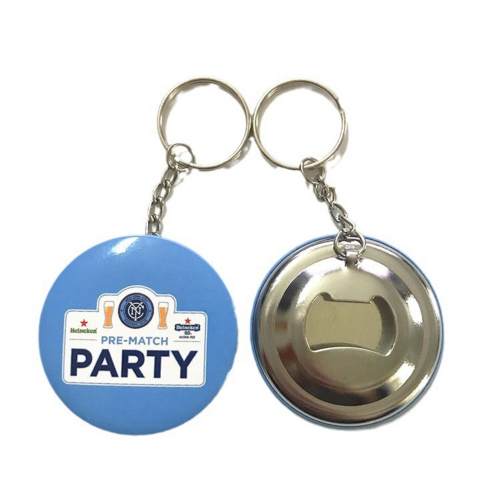 Full Color Tin Bottle Opener Keychain