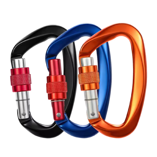 D-Ring Shape Screw Gate Carabiner