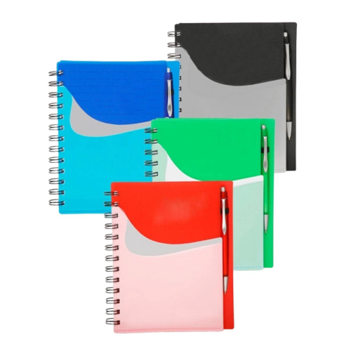 Front Pocket Spiral Notebook with Pen