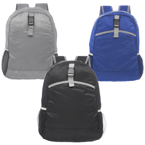 Foldable Backpack with Two Side Mesh Pockets