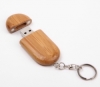 Wooden Racetrack USB Flash Drive with Keyring