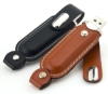 Leather Round Edged USB Flash Drive