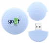 Golf Ball USB Flash Drive with Key Loop, 128MB