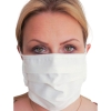 2-Ply Tie-Back Reusable Pleated Polyester Face Mask