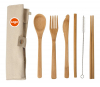 7-in-1 Eco-friendly Bamboo Cutlery Set