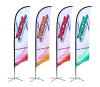 9ft Single Sided Feather Flag Banner with Water Ballast