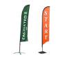 Advertising Feather Flag with Fiberglass Poles