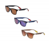 UV400 Matte Sunglasses with Metal Accent