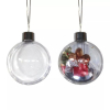 Round Clear PC Christmas Ornament