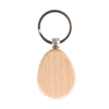 Drop Shaped Wooden Keychain