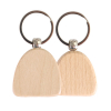 Wooden Dome Shape Keychain
