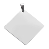 Silver Square Stainless Steel Pet Tag