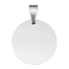 Silver Round Design Stainless Steel Pet Tag