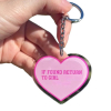 Heart Shaped Acrylic Keychain