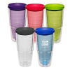 Double Wall Acrylic Tumbler with Lid, 24 oz.