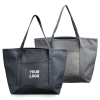 Heathered Tote Bag with Pocket