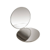 Round Stainless Steel Foldable Compact Makeup Mirror