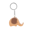 Wooden Elephant Shaped Keychain