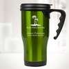 14 oz. Green Stainless Steel Travel Mug with Handle