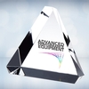 Color Imprinted Beveled Triangle