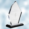 Acrylic Boulder Award with Black Base (S)