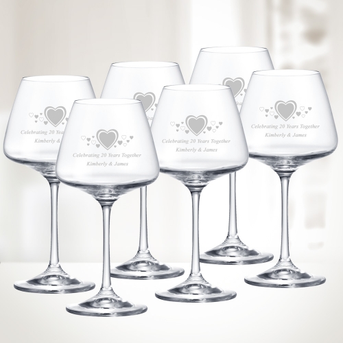 Crystalite 11.8 oz Naomi White Wine Glass - 6pc set | Molten Crystal