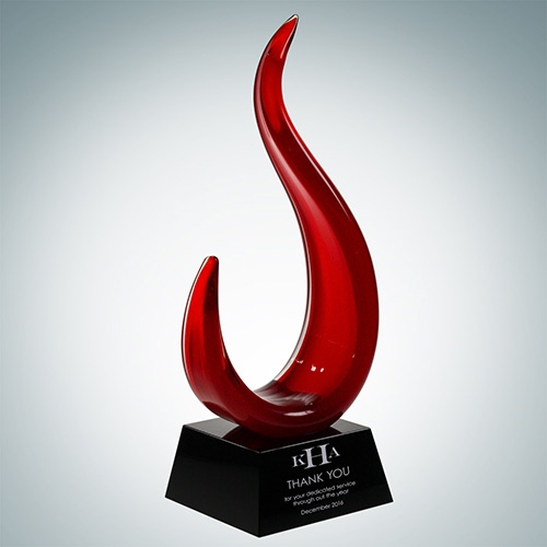 Art Glass The Red Jay Award