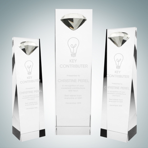 Embedded Diamond Crystal Award (S)