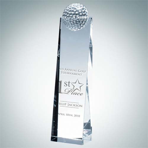 Golf Ball Wedge Tower | Optical Crystal