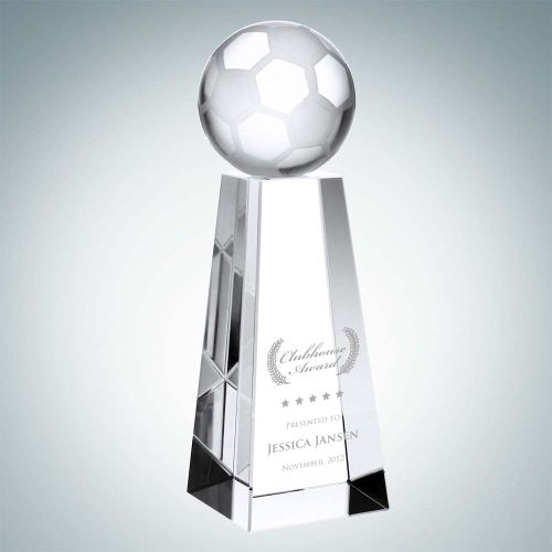 Championship Soccer Trophy | Optical Crystal