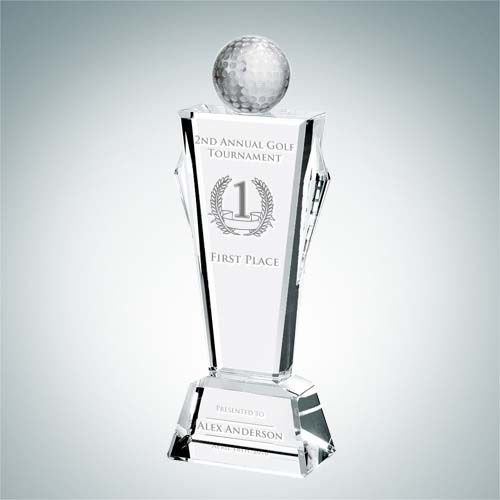 Golf Conqueror Award | Optical Crystal