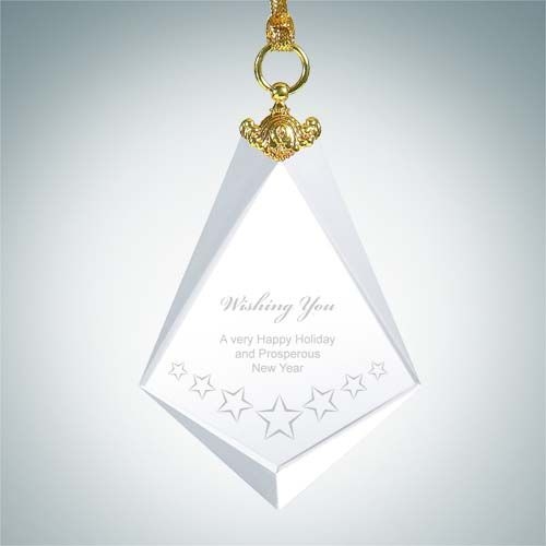 Deluxe Diamond Ornament | Optical Crystal