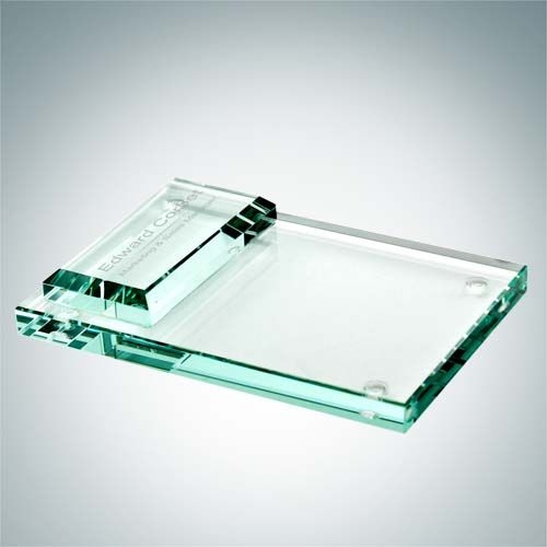 Memo Pad Holder | Jade Glass