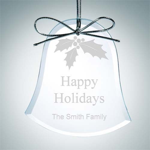 Premium Bell Shape Ornament | Clear Glass