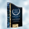 SunRay Gold / Blue Acrylic Award | Acrylic - Small