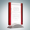 Red Deco Award (Aluminum Base) | Optical Crystal