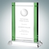 Classic Green Deco Award (Crystal Base) | Optical Crystal